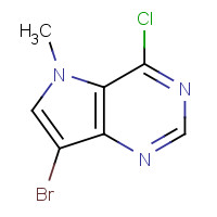 1255939-58-2 7-bromo-4-chloro-5-methylpyrrolo[3,2-d]pyrimidine chemical structure
