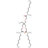 61183-76-4 2-[2,2-bis[[2-[heptyl(methyl)amino]-2-oxoethoxy]methyl]butoxy]-N-heptyl-N-methylacetamide chemical structure