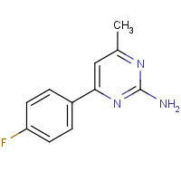 133256-49-2 4-(4-fluorophenyl)-6-methylpyrimidin-2-amine chemical structure