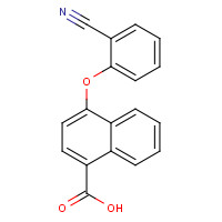1542224-30-5 4-(2-cyanophenoxy)naphthalene-1-carboxylic acid chemical structure