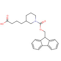 886366-26-3 4-[1-(9H-fluoren-9-ylmethoxycarbonyl)piperidin-3-yl]butanoic acid chemical structure