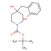 1257048-91-1 tert-butyl 4-hydroxy-4-[(2-hydroxyphenyl)methyl]piperidine-1-carboxylate chemical structure