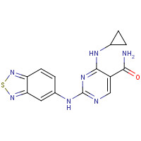1198302-92-9 2-(2,1,3-benzothiadiazol-5-ylamino)-4-(cyclopropylamino)pyrimidine-5-carboxamide chemical structure