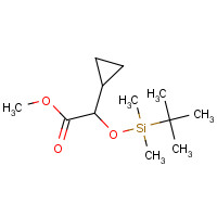 1572048-67-9 methyl 2-[tert-butyl(dimethyl)silyl]oxy-2-cyclopropylacetate chemical structure