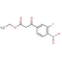 939807-28-0 ethyl 3-(3-fluoro-4-nitrophenyl)-3-oxopropanoate chemical structure
