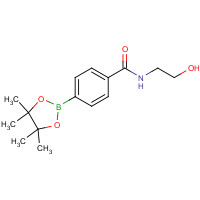 1073353-51-1 N-(2-hydroxyethyl)-4-(4,4,5,5-tetramethyl-1,3,2-dioxaborolan-2-yl)benzamide chemical structure