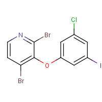 1338226-12-2 2,4-dibromo-3-(3-chloro-5-iodophenoxy)pyridine chemical structure
