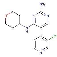 1169698-58-1 5-(3-chloropyridin-4-yl)-4-N-(oxan-4-yl)pyrimidine-2,4-diamine chemical structure