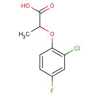 1892-92-8 2-(2-chloro-4-fluorophenoxy)propanoic acid chemical structure