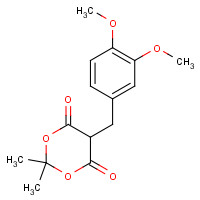 154317-78-9 5-[(3,4-dimethoxyphenyl)methyl]-2,2-dimethyl-1,3-dioxane-4,6-dione chemical structure