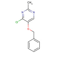60438-06-4 4-chloro-2-methyl-5-phenylmethoxypyrimidine chemical structure