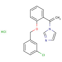 77174-66-4 1-[1-[2-[(3-chlorophenyl)methoxy]phenyl]ethenyl]imidazole;hydrochloride chemical structure