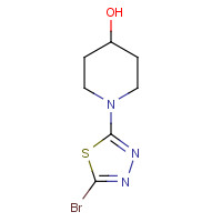 1020658-54-1 1-(5-bromo-1,3,4-thiadiazol-2-yl)piperidin-4-ol chemical structure