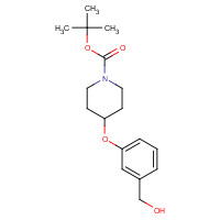 321337-39-7 tert-butyl 4-[3-(hydroxymethyl)phenoxy]piperidine-1-carboxylate chemical structure
