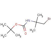 1391026-60-0 tert-butyl N-(1-bromo-2-methylpropan-2-yl)carbamate chemical structure