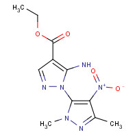519056-62-3 ethyl 5-amino-1-(2,5-dimethyl-4-nitropyrazol-3-yl)pyrazole-4-carboxylate chemical structure