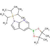 1373621-95-4 tri(propan-2-yl)-[5-(4,4,5,5-tetramethyl-1,3,2-dioxaborolan-2-yl)pyrrolo[2,3-b]pyridin-1-yl]silane chemical structure