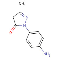 6402-08-0 2-(4-aminophenyl)-5-methyl-4H-pyrazol-3-one chemical structure