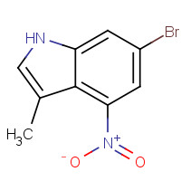 374633-30-4 6-bromo-3-methyl-4-nitro-1H-indole chemical structure