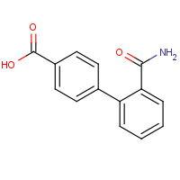 281232-92-6 4-(2-carbamoylphenyl)benzoic acid chemical structure