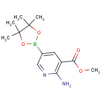 947249-44-7 methyl 2-amino-5-(4,4,5,5-tetramethyl-1,3,2-dioxaborolan-2-yl)pyridine-3-carboxylate chemical structure