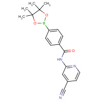 1418307-35-3 N-(4-cyanopyridin-2-yl)-4-(4,4,5,5-tetramethyl-1,3,2-dioxaborolan-2-yl)benzamide chemical structure