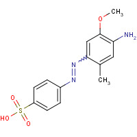 40947-69-1 4-[(4-amino-5-methoxy-2-methylphenyl)diazenyl]benzenesulfonic acid chemical structure