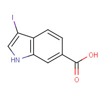 1228600-24-5 3-iodo-1H-indole-6-carboxylic acid chemical structure