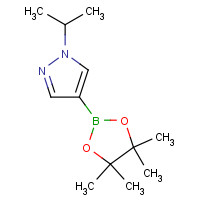 879487-10-2 1-propan-2-yl-4-(4,4,5,5-tetramethyl-1,3,2-dioxaborolan-2-yl)pyrazole chemical structure