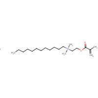 63148-01-6 dodecyl-dimethyl-[2-(2-methylprop-2-enoyloxy)ethyl]azanium;iodide chemical structure