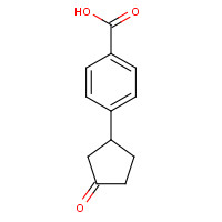 872613-88-2 4-(3-oxocyclopentyl)benzoic acid chemical structure