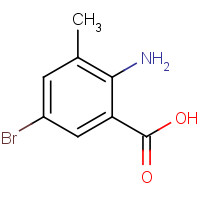 206548-13-2 2-amino-5-bromo-3-methylbenzoic acid chemical structure