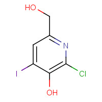 208519-37-3 2-chloro-6-(hydroxymethyl)-4-iodopyridin-3-ol chemical structure