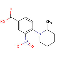 1019461-42-7 4-(2-methylpiperidin-1-yl)-3-nitrobenzoic acid chemical structure