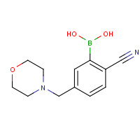 1357162-93-6 [2-cyano-5-(morpholin-4-ylmethyl)phenyl]boronic acid chemical structure