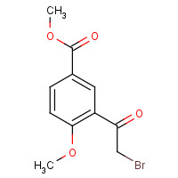 1195945-05-1 methyl 3-(2-bromoacetyl)-4-methoxybenzoate chemical structure