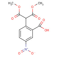 185433-44-7 2-(1,3-dimethoxy-1,3-dioxopropan-2-yl)-5-nitrobenzoic acid chemical structure
