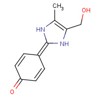 126008-06-8 4-[4-(hydroxymethyl)-5-methyl-1,3-dihydroimidazol-2-ylidene]cyclohexa-2,5-dien-1-one chemical structure