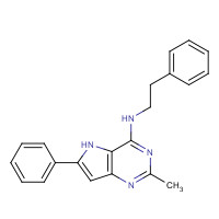 72549-74-7 2-methyl-6-phenyl-N-(2-phenylethyl)-5H-pyrrolo[3,2-d]pyrimidin-4-amine chemical structure