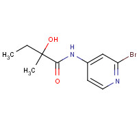 1433904-53-0 N-(2-bromopyridin-4-yl)-2-hydroxy-2-methylbutanamide chemical structure