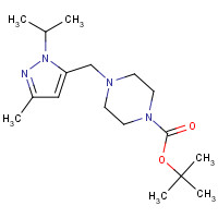 1460034-46-1 tert-butyl 4-[(5-methyl-2-propan-2-ylpyrazol-3-yl)methyl]piperazine-1-carboxylate chemical structure