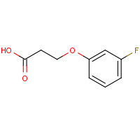 133077-42-6 3-(3-fluorophenoxy)propanoic acid chemical structure