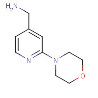864068-88-2 (2-morpholin-4-ylpyridin-4-yl)methanamine chemical structure