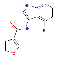 943323-70-4 N-(4-bromo-1H-pyrrolo[2,3-b]pyridin-3-yl)furan-3-carboxamide chemical structure