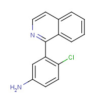 1258282-48-2 4-chloro-3-isoquinolin-1-ylaniline chemical structure