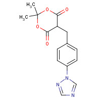 1599529-44-8 2,2-dimethyl-5-[[4-(1,2,4-triazol-1-yl)phenyl]methyl]-1,3-dioxane-4,6-dione chemical structure