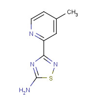 1179362-63-0 3-(4-methylpyridin-2-yl)-1,2,4-thiadiazol-5-amine chemical structure