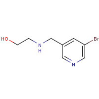 381684-84-0 2-[(5-bromopyridin-3-yl)methylamino]ethanol chemical structure