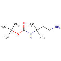 880100-43-6 tert-butyl N-(4-amino-2-methylbutan-2-yl)carbamate chemical structure