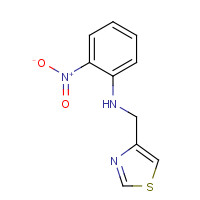 10560-62-0 2-nitro-N-(1,3-thiazol-4-ylmethyl)aniline chemical structure